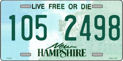 NH license plate 1052498