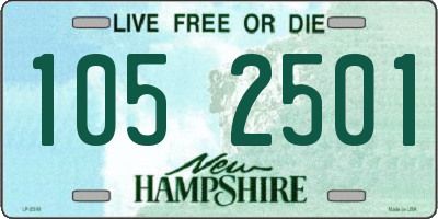 NH license plate 1052501