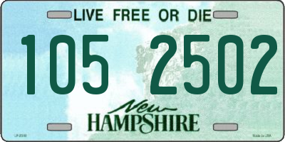 NH license plate 1052502