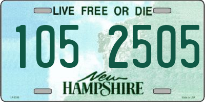 NH license plate 1052505