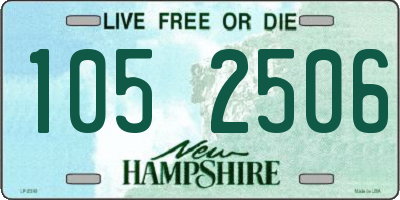 NH license plate 1052506
