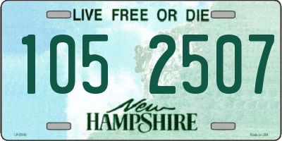 NH license plate 1052507