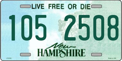 NH license plate 1052508