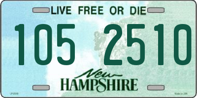 NH license plate 1052510