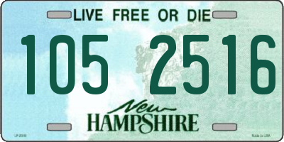 NH license plate 1052516