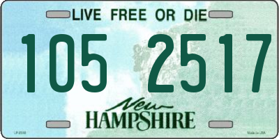 NH license plate 1052517