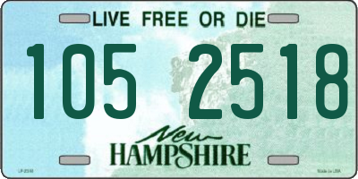 NH license plate 1052518