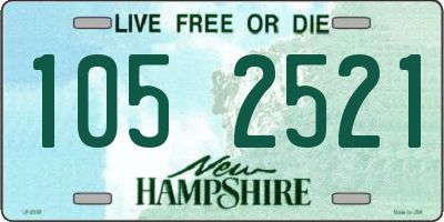 NH license plate 1052521
