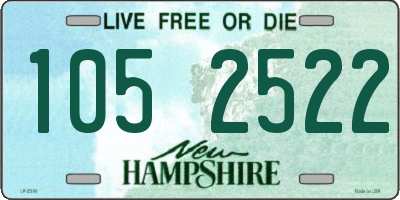 NH license plate 1052522