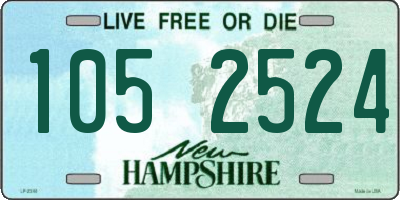 NH license plate 1052524