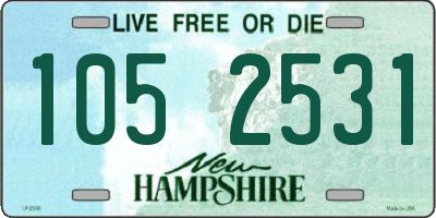 NH license plate 1052531