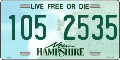 NH license plate 1052535