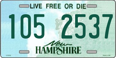 NH license plate 1052537
