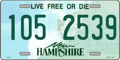 NH license plate 1052539