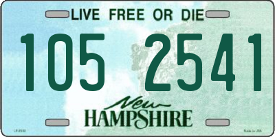 NH license plate 1052541