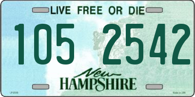 NH license plate 1052542