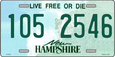 NH license plate 1052546