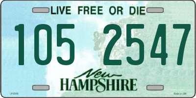 NH license plate 1052547