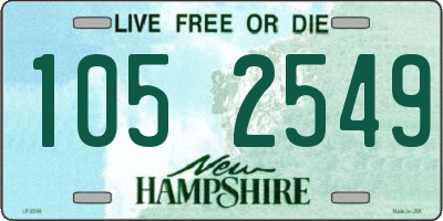 NH license plate 1052549