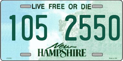 NH license plate 1052550