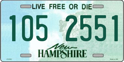 NH license plate 1052551