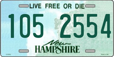 NH license plate 1052554