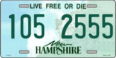 NH license plate 1052555