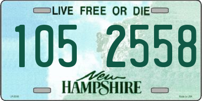 NH license plate 1052558