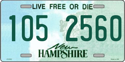 NH license plate 1052560