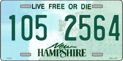 NH license plate 1052564