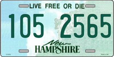 NH license plate 1052565