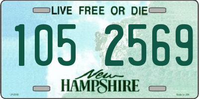 NH license plate 1052569