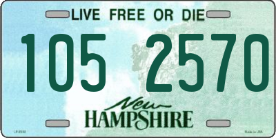 NH license plate 1052570