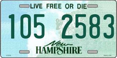 NH license plate 1052583