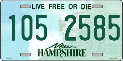 NH license plate 1052585