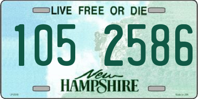 NH license plate 1052586