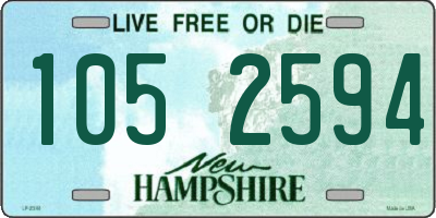 NH license plate 1052594