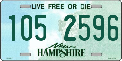 NH license plate 1052596