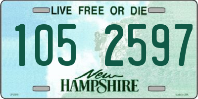 NH license plate 1052597