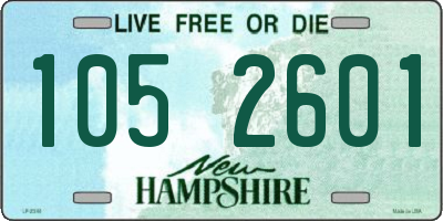 NH license plate 1052601
