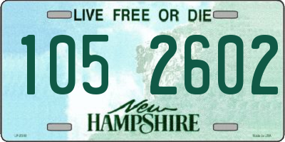 NH license plate 1052602