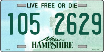 NH license plate 1052629