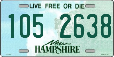 NH license plate 1052638
