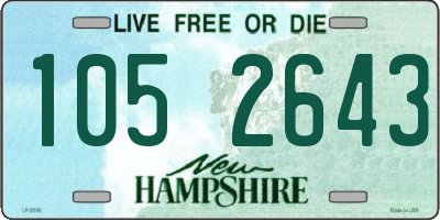 NH license plate 1052643