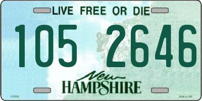 NH license plate 1052646