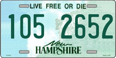 NH license plate 1052652