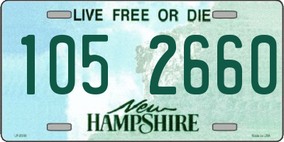 NH license plate 1052660