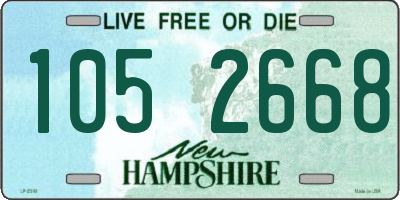 NH license plate 1052668