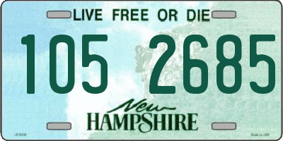 NH license plate 1052685