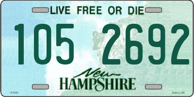 NH license plate 1052692